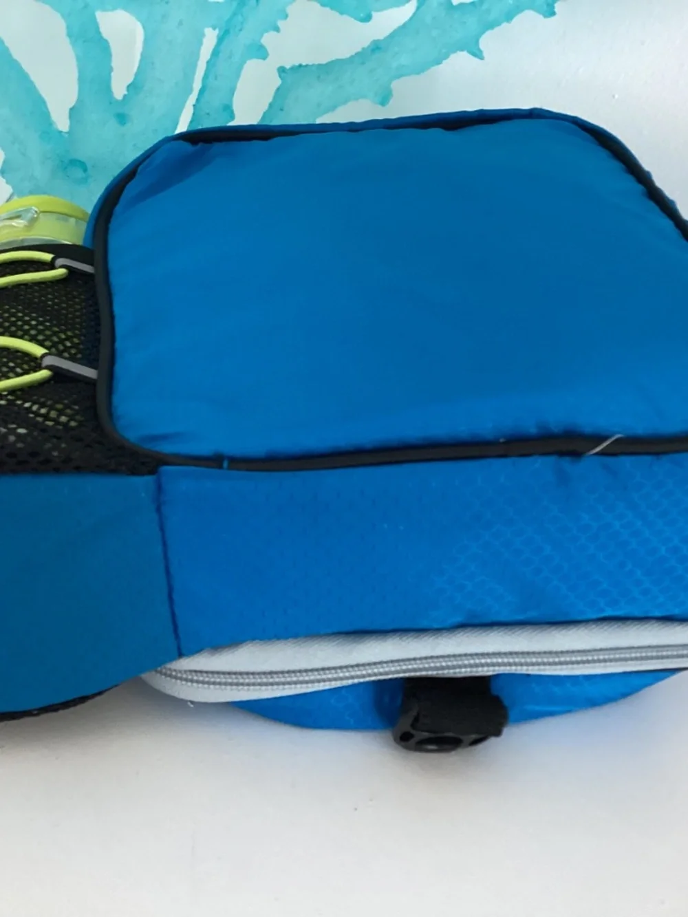 AZ Pro Insulated Zipper Lunch Bag, Blue Geometric w/ Containers & Ice Packs NEW